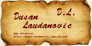Dušan Laudanović vizit kartica